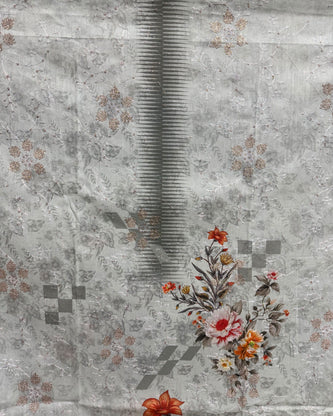 Luxury Cotton Sequence work (unstitch) 05