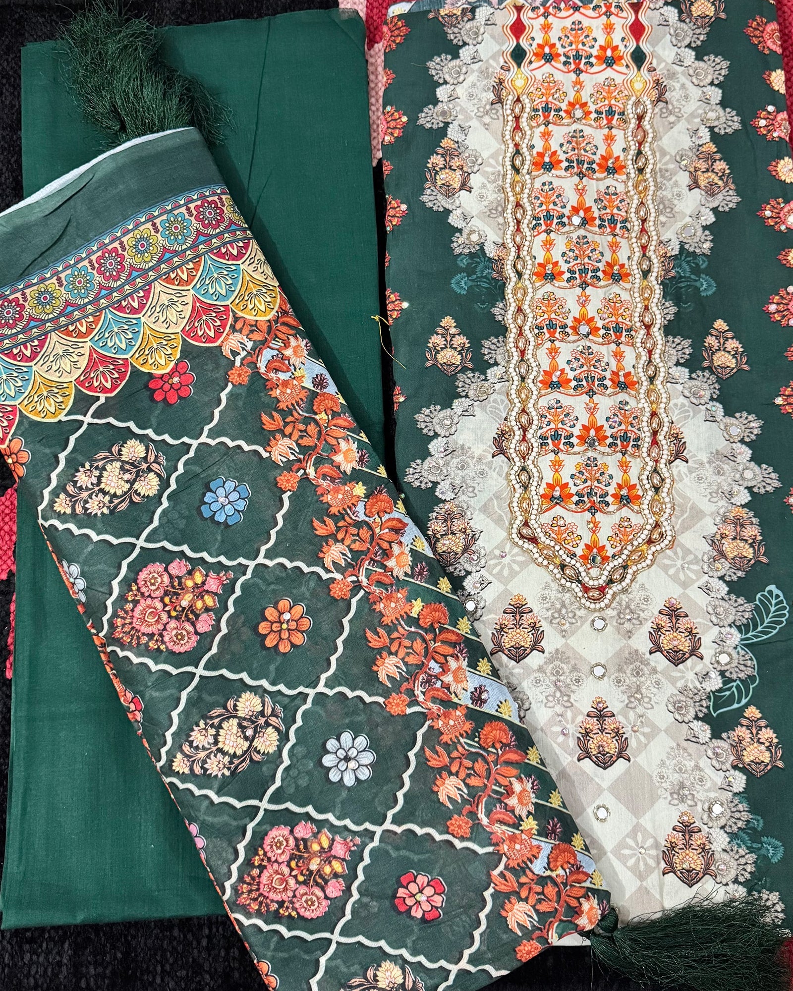 Pakistani Inspired Karchupi Stone Work – Premium Collection 02