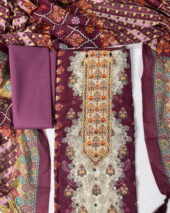 Pakistani Inspired Karchupi Stone Work – Premium Collection 03